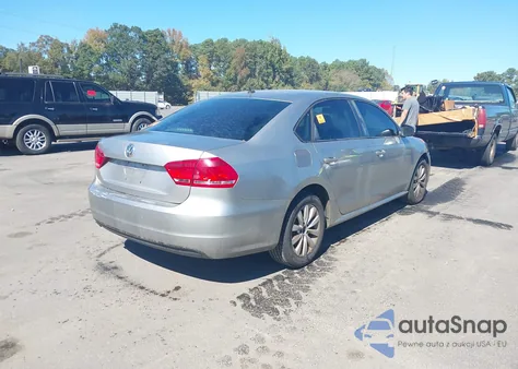 2013 Volkswagen Passat 2.5L S from USA, damaged, VIN 1VWAH7A35DC044284